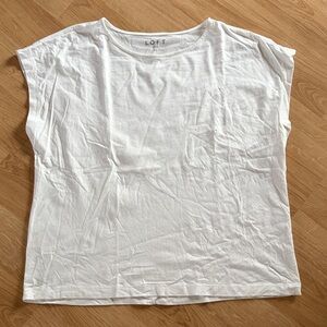 LOFT Pure White Short Sleeve Tee